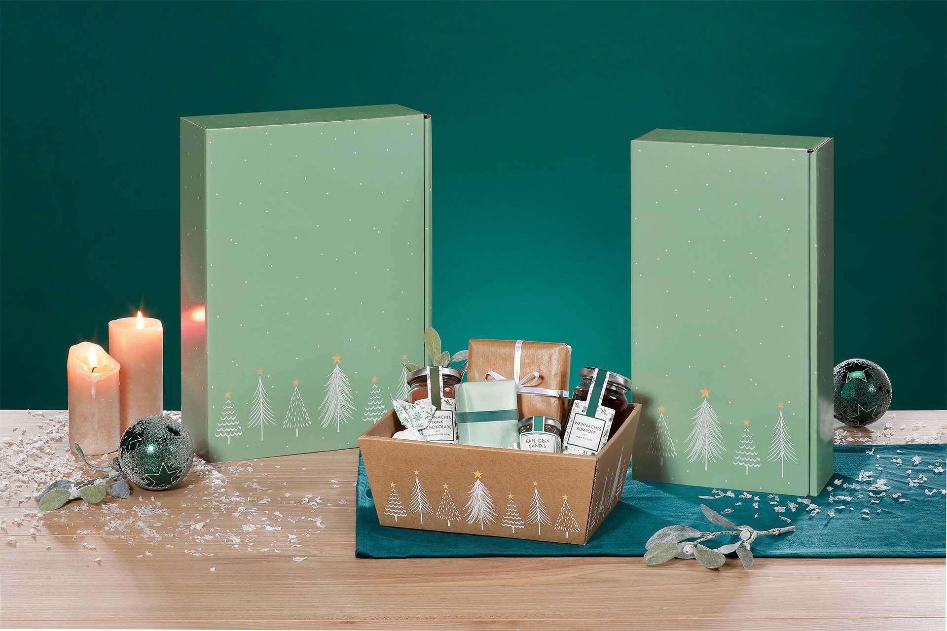 Präsentverpackungen mit dem Design Modern Christmas