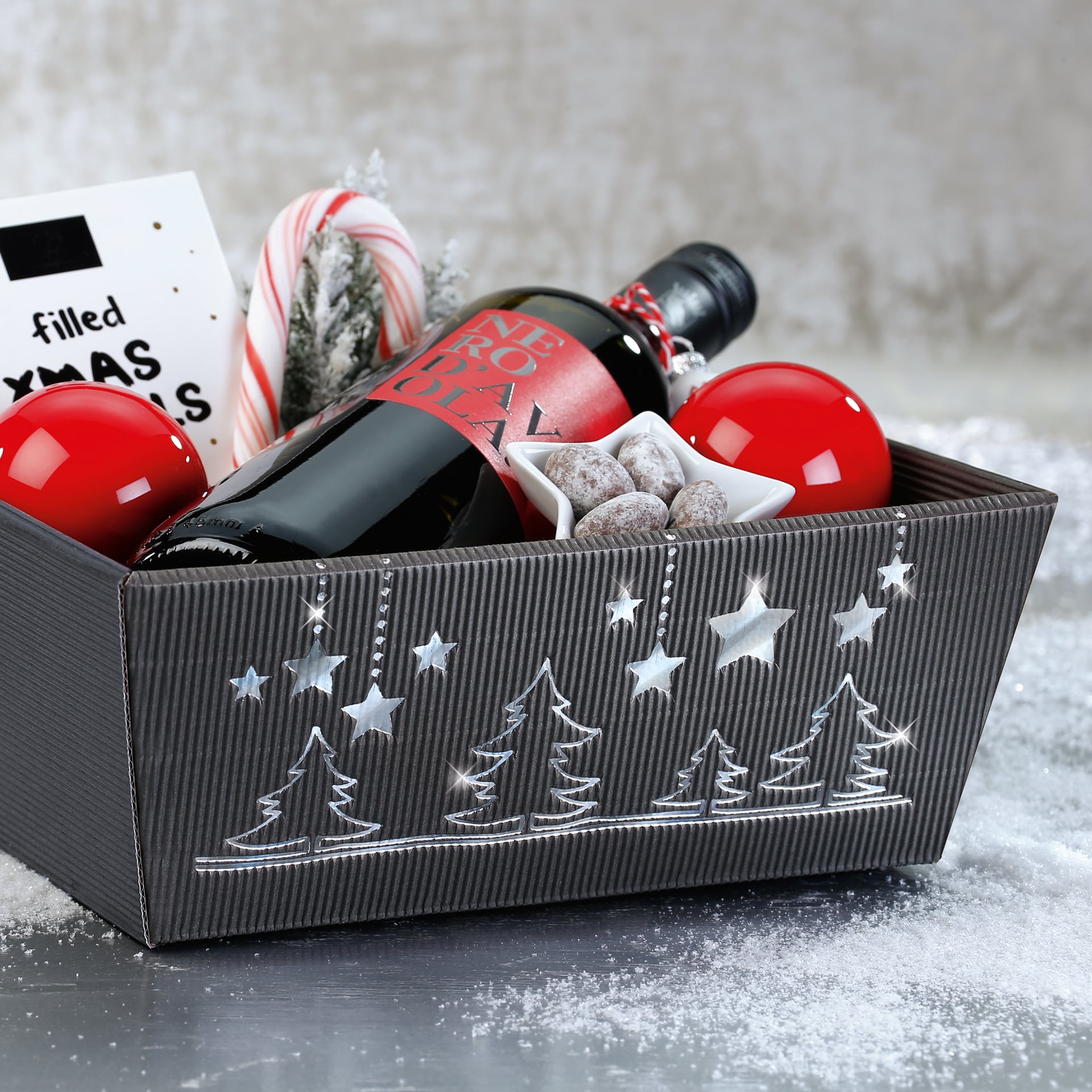 Präsentkorb Weihnachtsglanz mit Inhalt