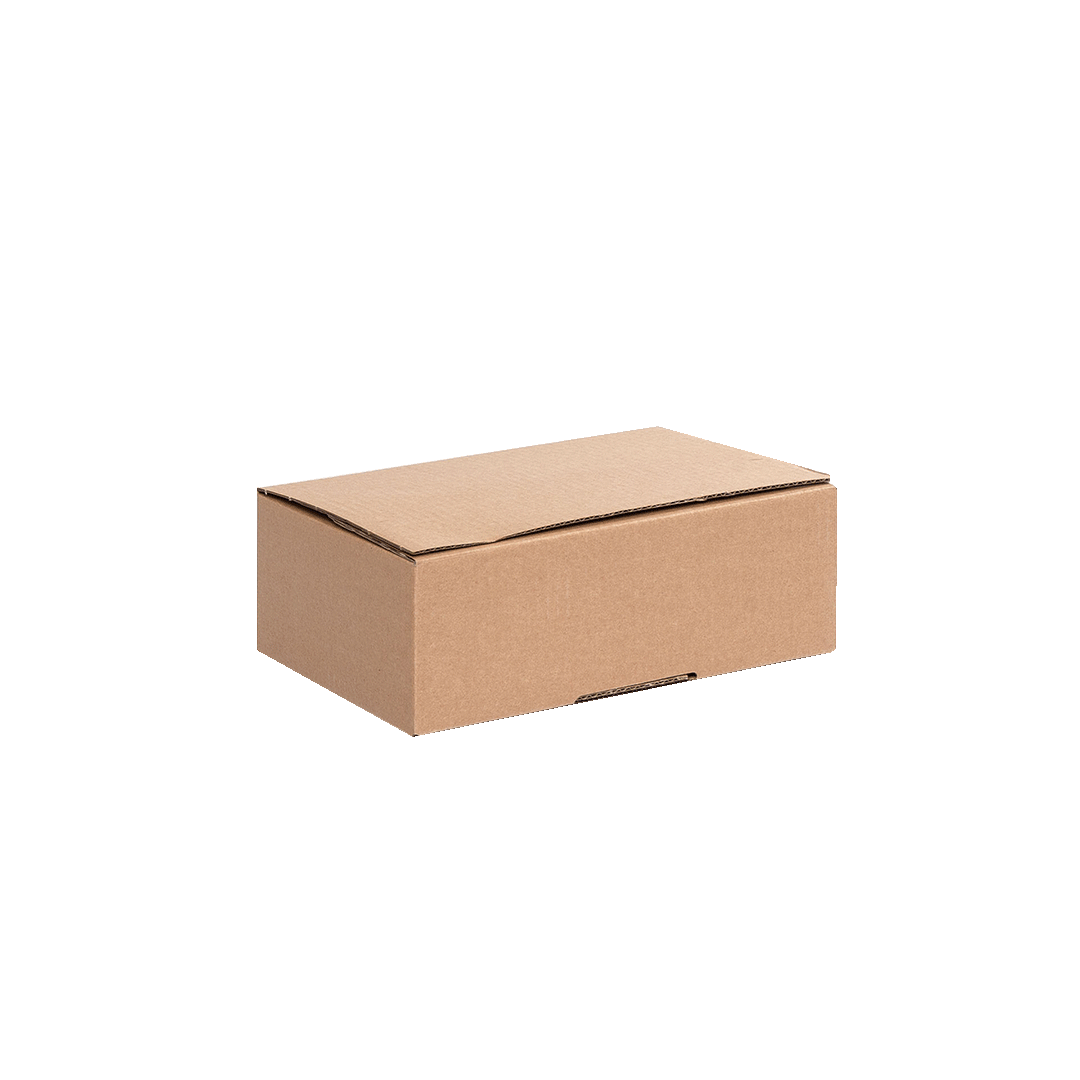 Blitzkarton braun 285x190x95mm Produkt geschlossen