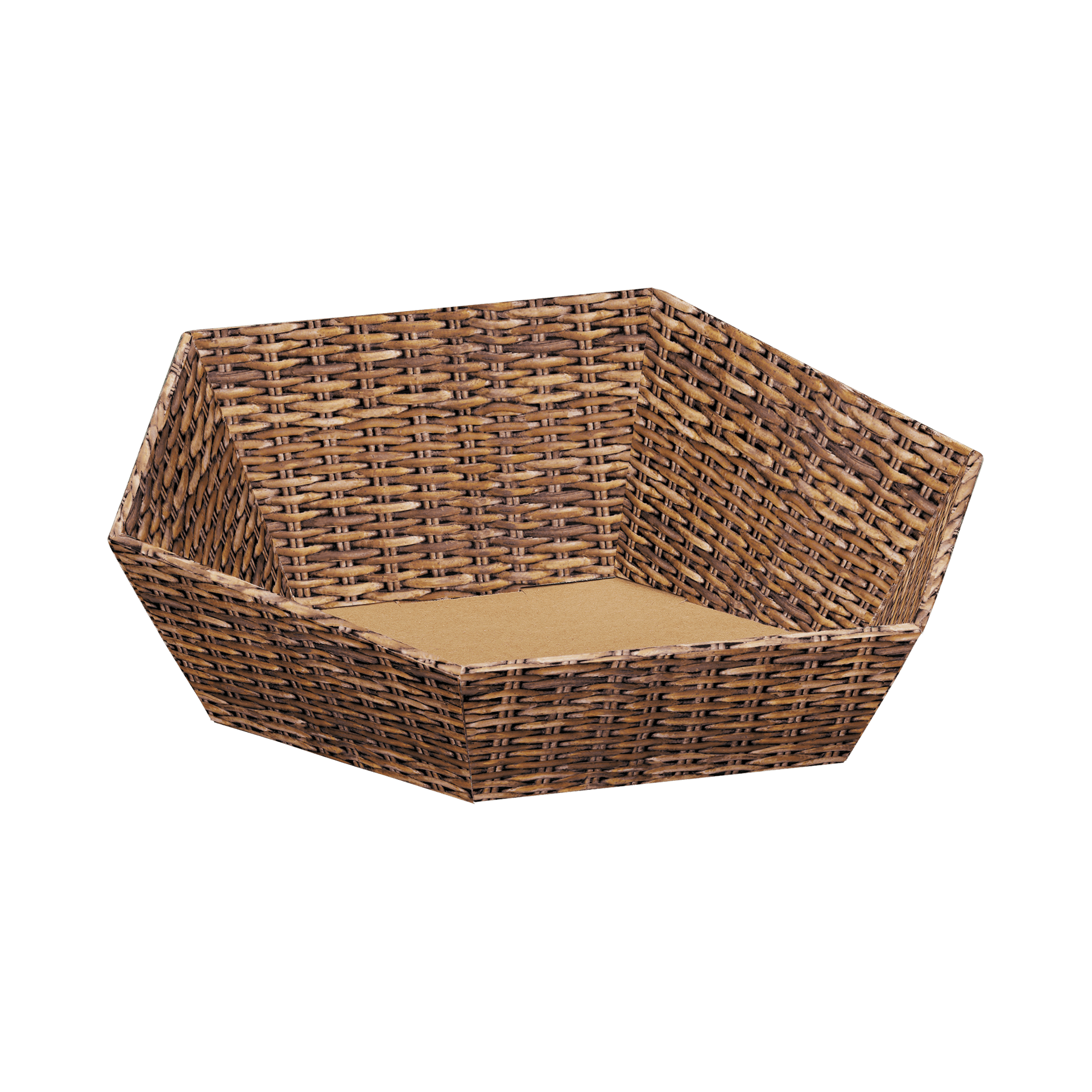 Präsentkorb sechseckig - Marché - mittel: Ø 340 mm