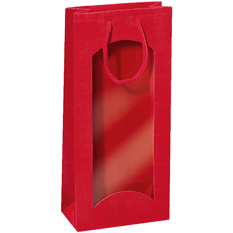 Geschenktüte - Rot - 2 x 0,75 l / 1,0 l