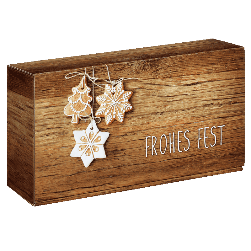 Präsentkarton - Frohes Fest - 2 x 0,75 l