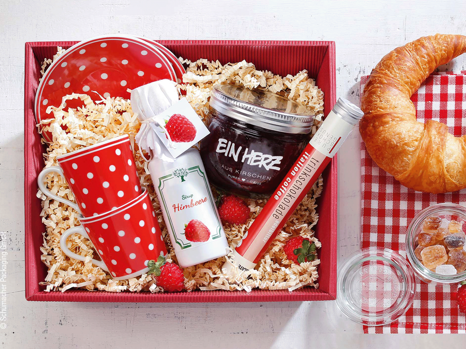 Verpackungen für Valentinstagsgeschenke