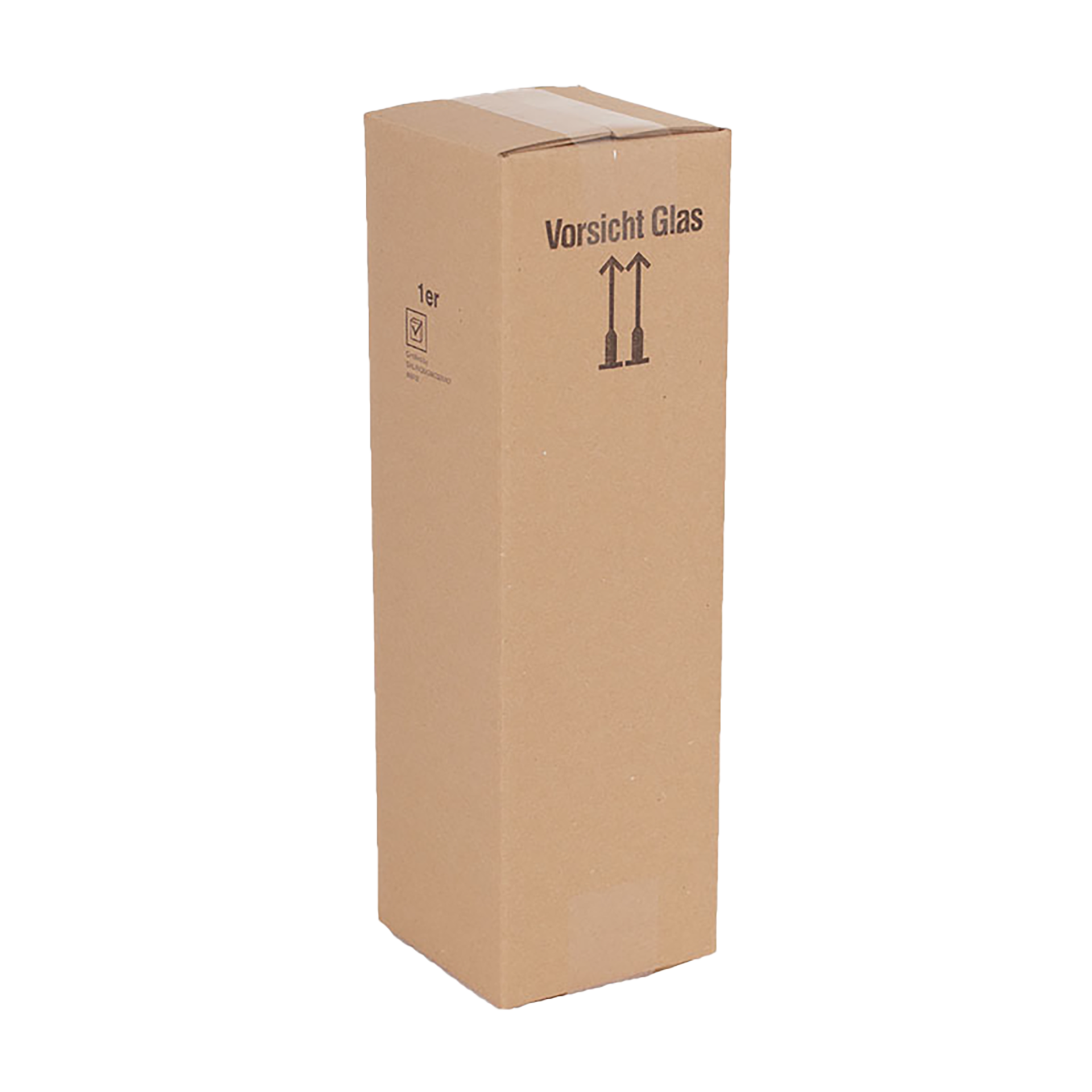 1er Flaschenversandkarton - 0,75 - 1 L - ohne Gefache -