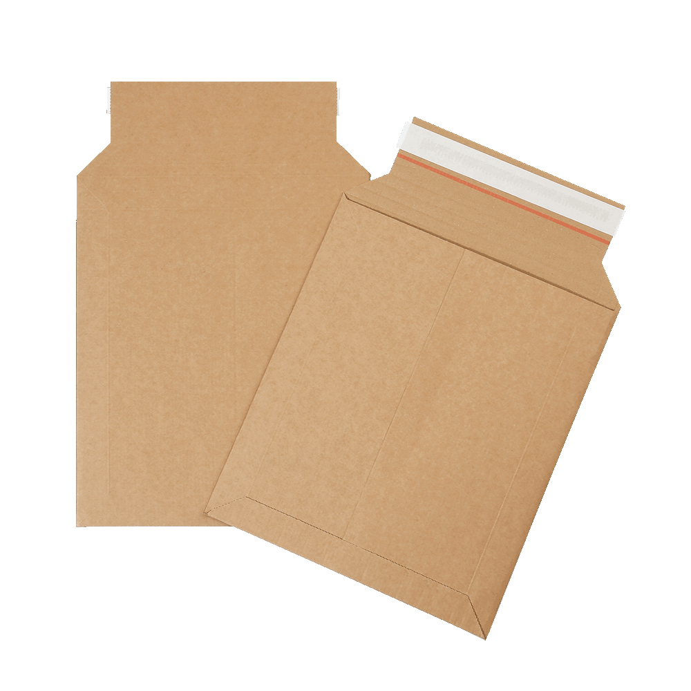 Versandtasche aus Wellpappe L Vorder- und Rückseite des Produktes