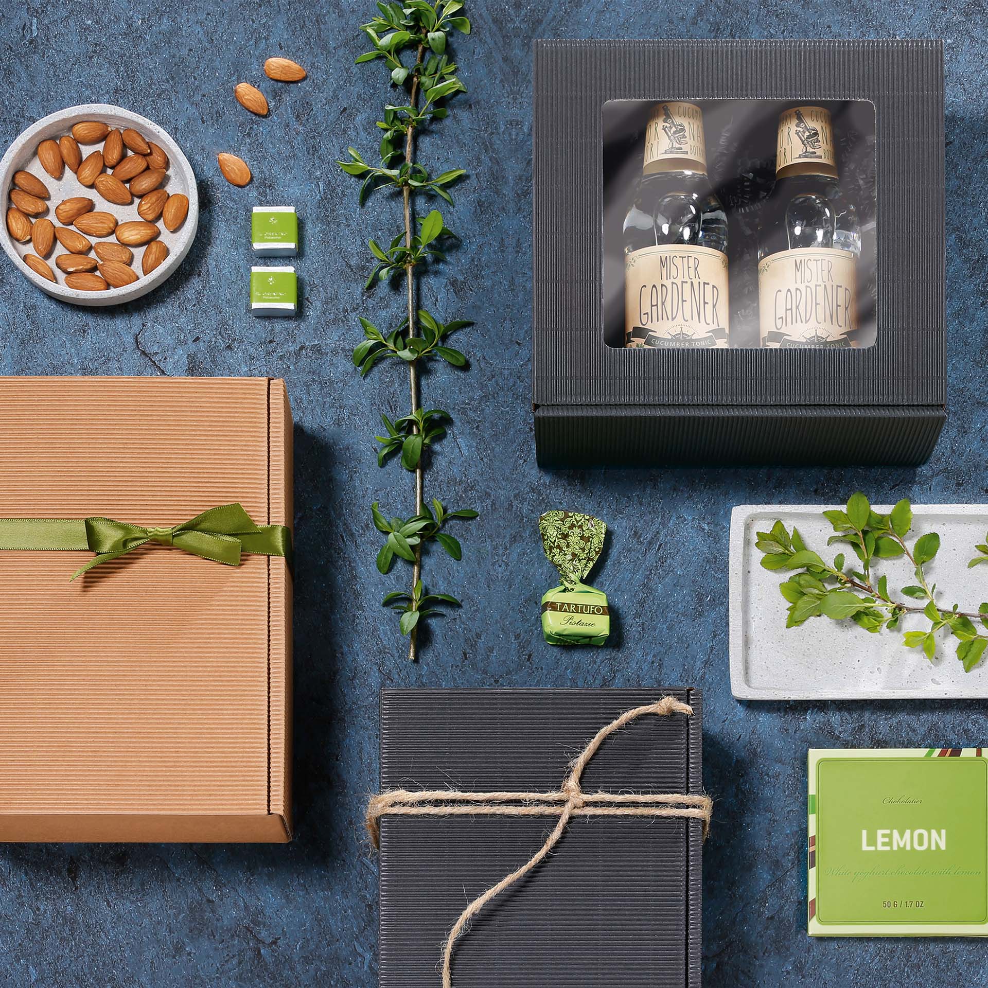 Geschenkverpackungen für Feinkost