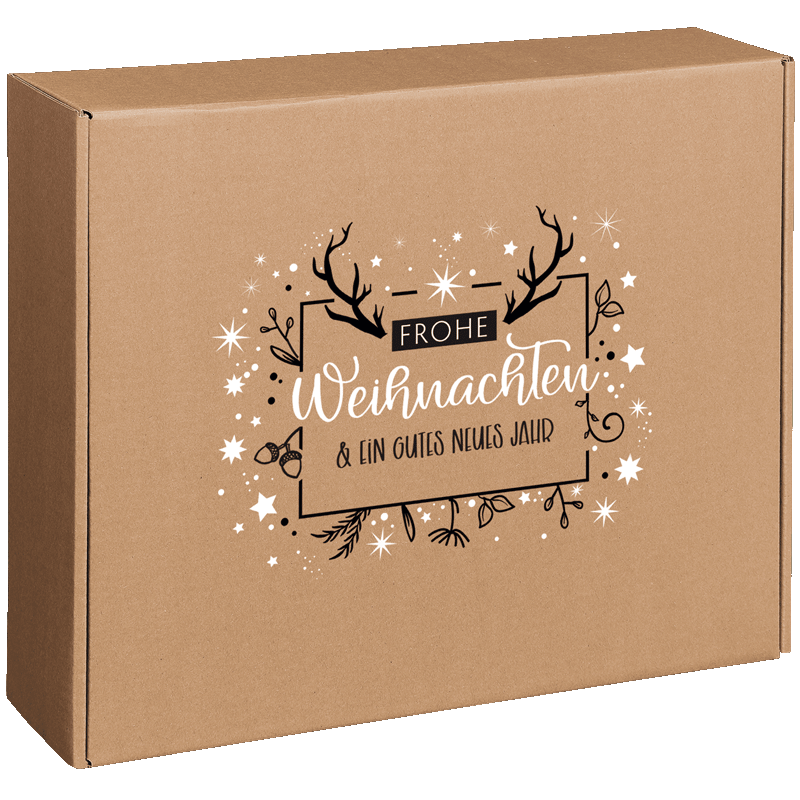 Delikatessenkarton - Frohe Weihnachten - groß