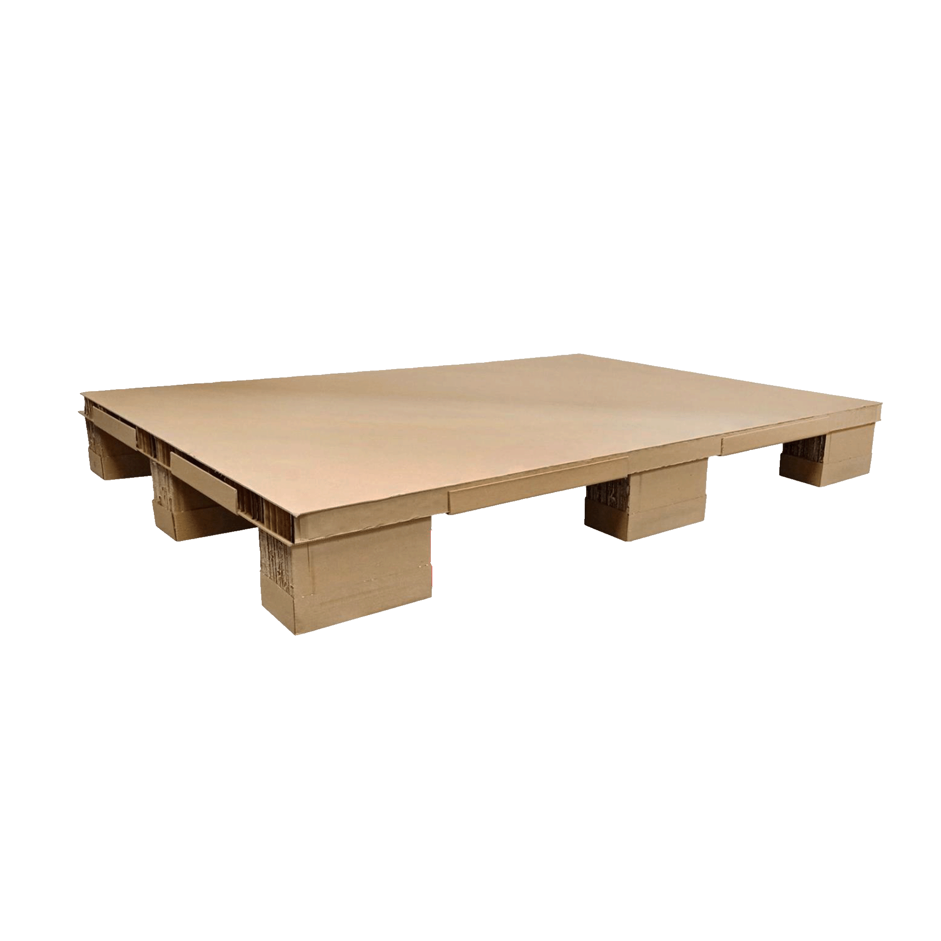 Papierpalette mit Kantenschutz