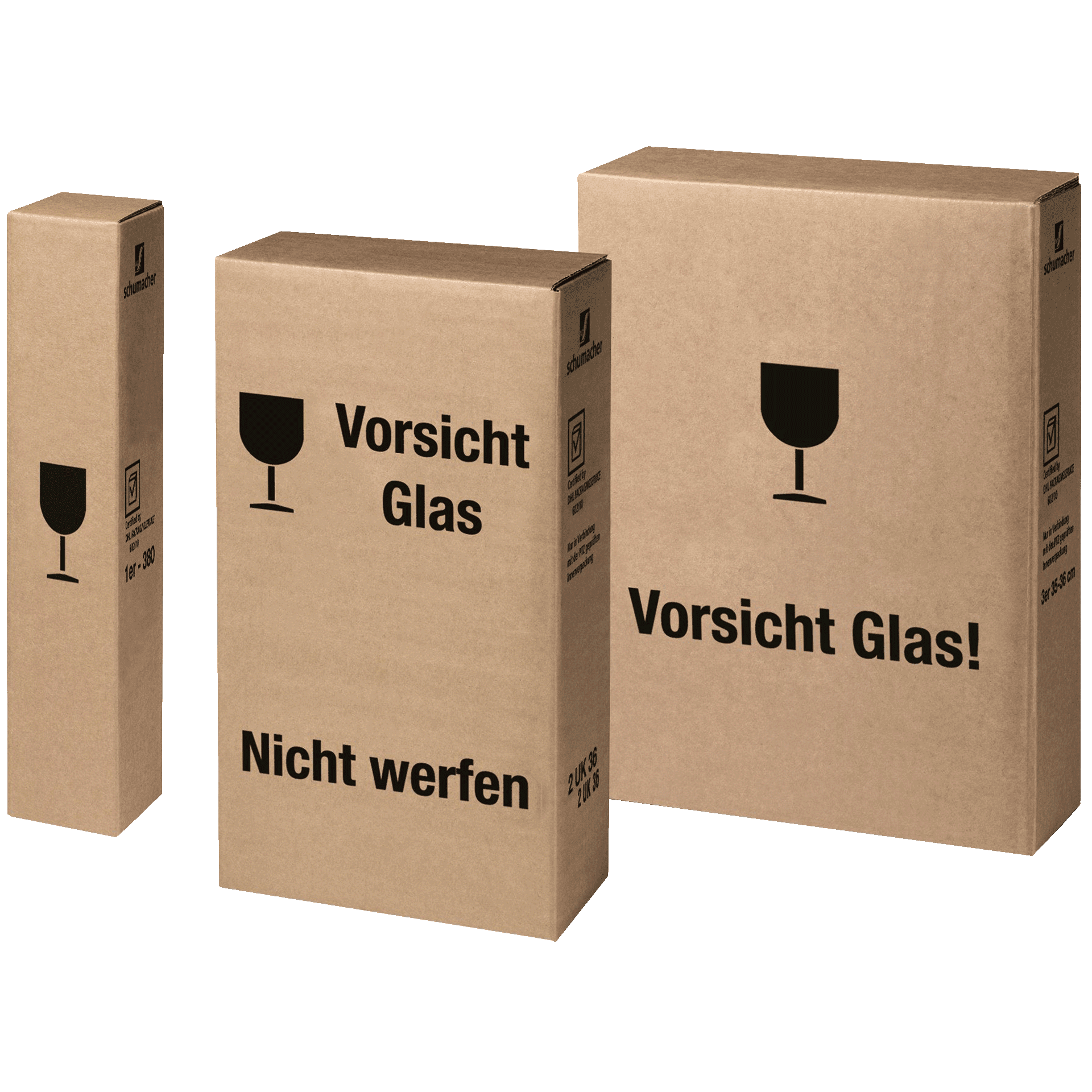 Postversandkarton für Champagner Präsentkarton