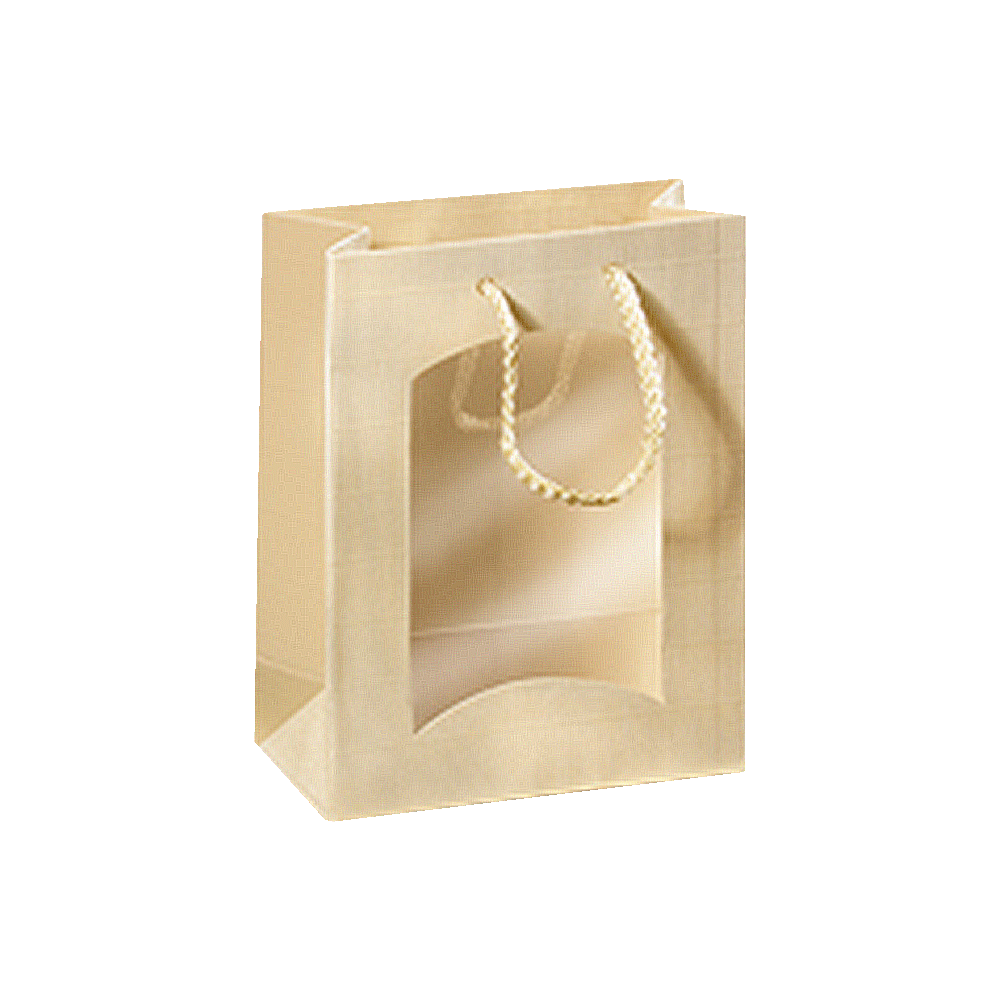 Geschenktüte Mini - Creme/Gold - 1 x 0,75 l