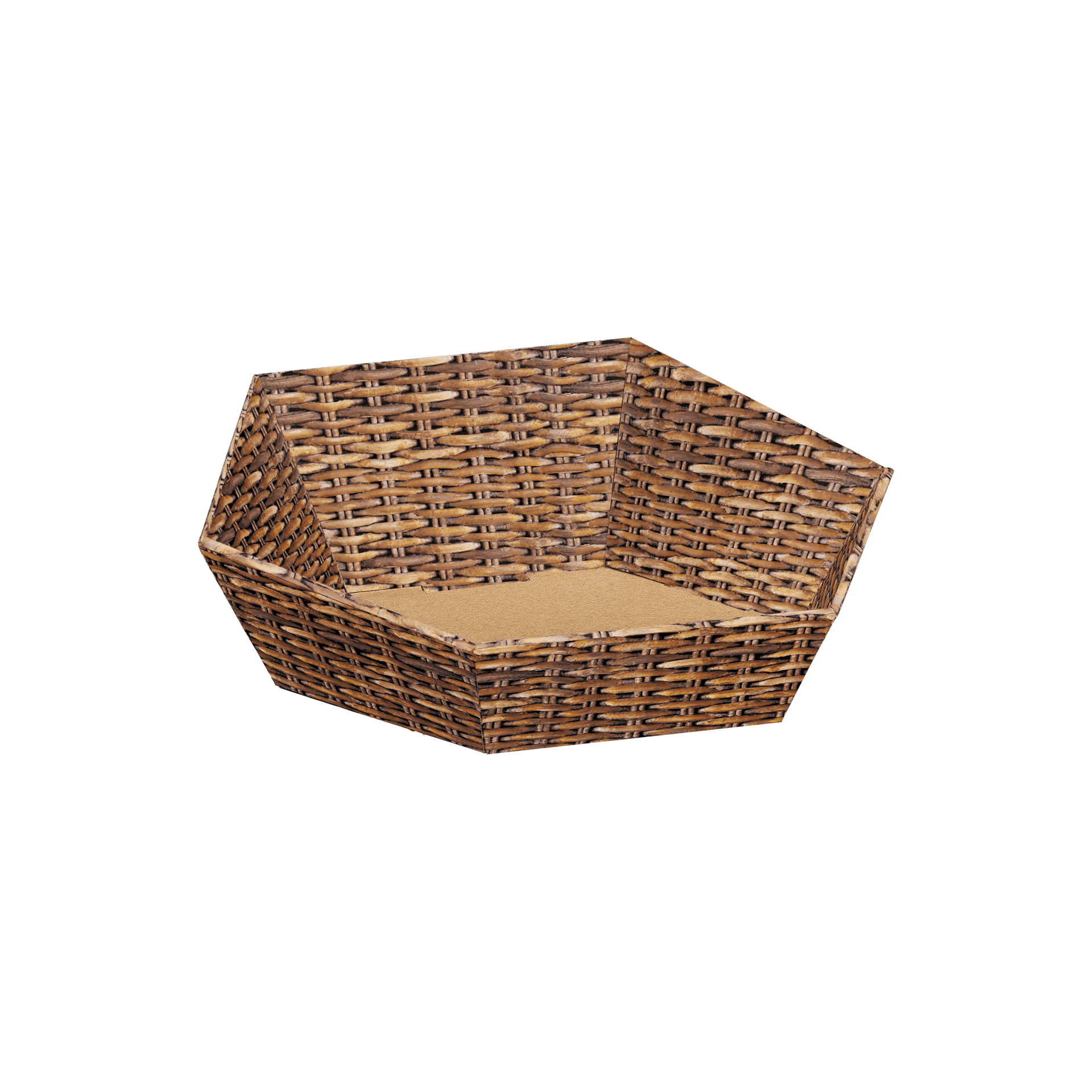 Präsentkorb sechseckig - Marché - klein: Ø 265 mm
