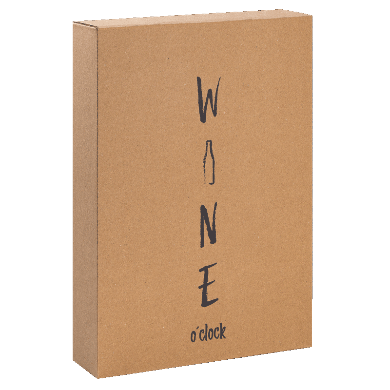 3er Faltschachtel mit Wine o Clock Motiv